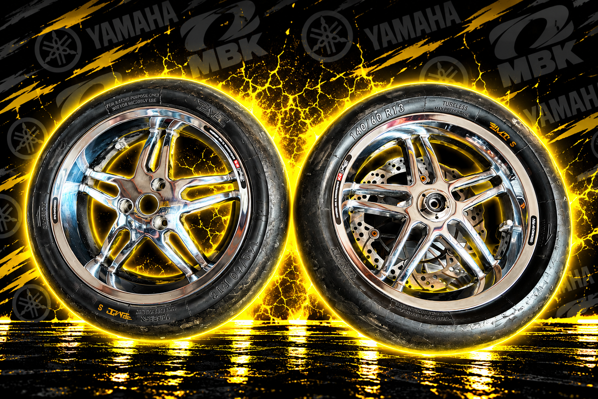 Jantes stage 6 nitro avec pneu slick