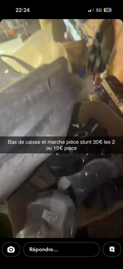 Bas de caisse stunt + marche pied