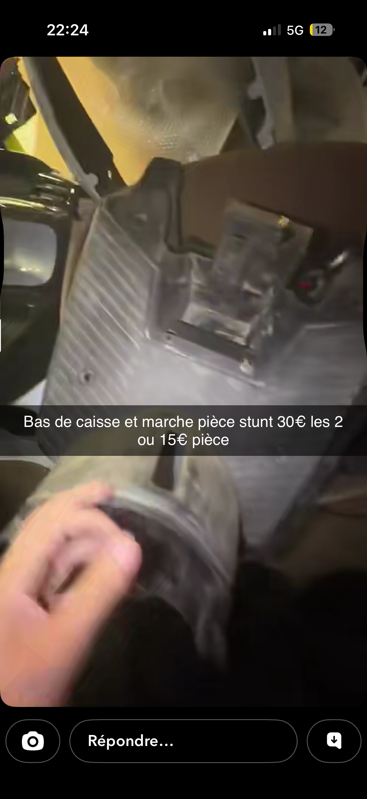 Bas de caisse stunt + marche pied